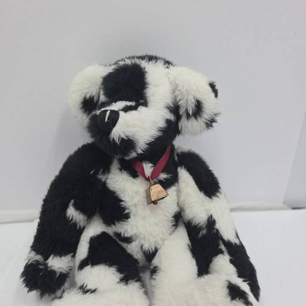 PAM KISNER The Bear Maker‎ Artist Teddy Bear Plush Cow Vtg 1998 OOAK Signed